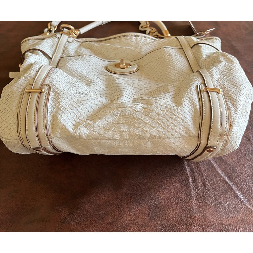 Coach Cream Shoulder Bag with Gold Hardware